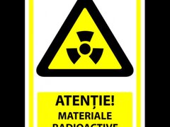 semn pentru materiale radioactive