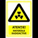 semn pentru materiale radioactive